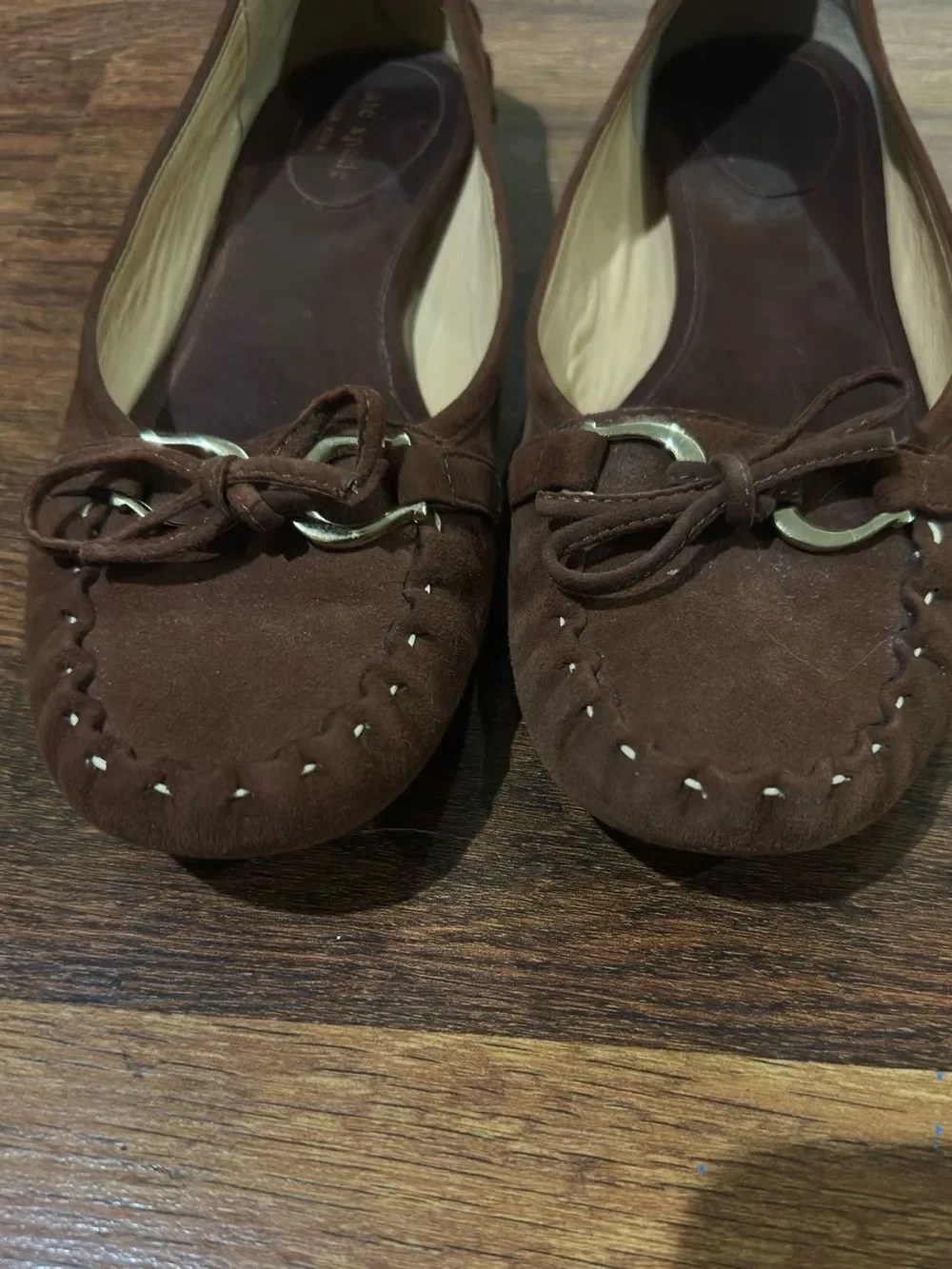kate spade Brown Suede Moccasin Loafers